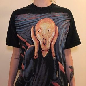 Vintage 1996 The Scream Oversized T-Shirt